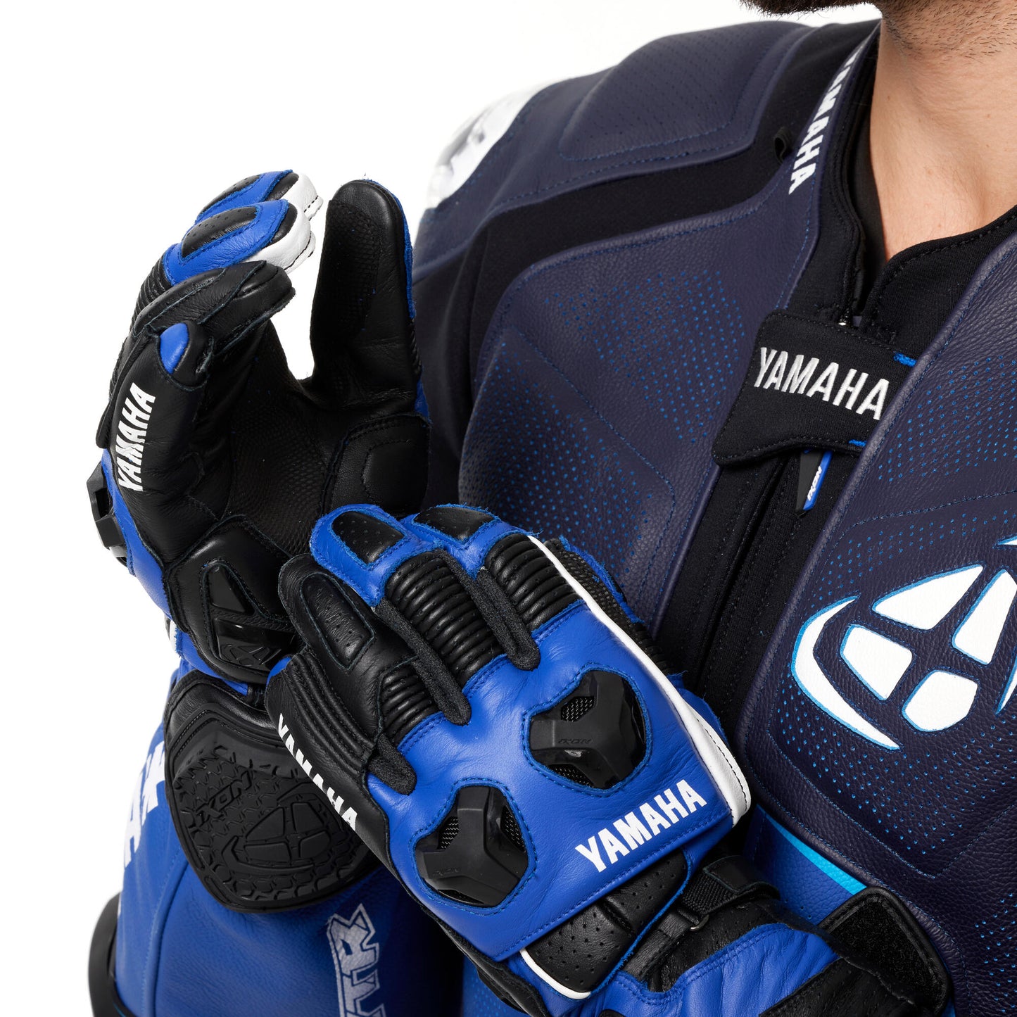 Leather Racing Gloves Men