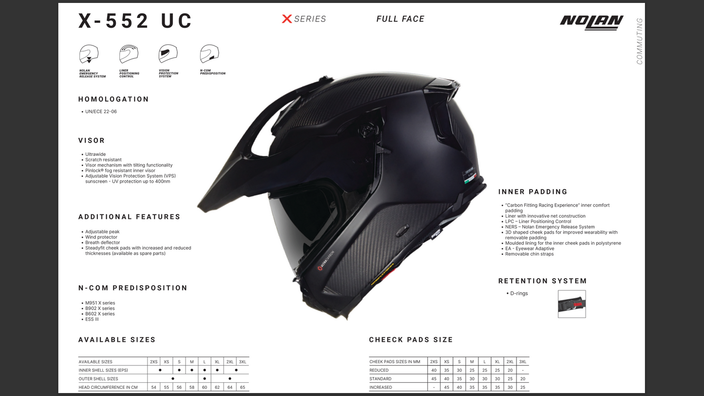 NOLAN X-552 UC TRIPLONERO 323