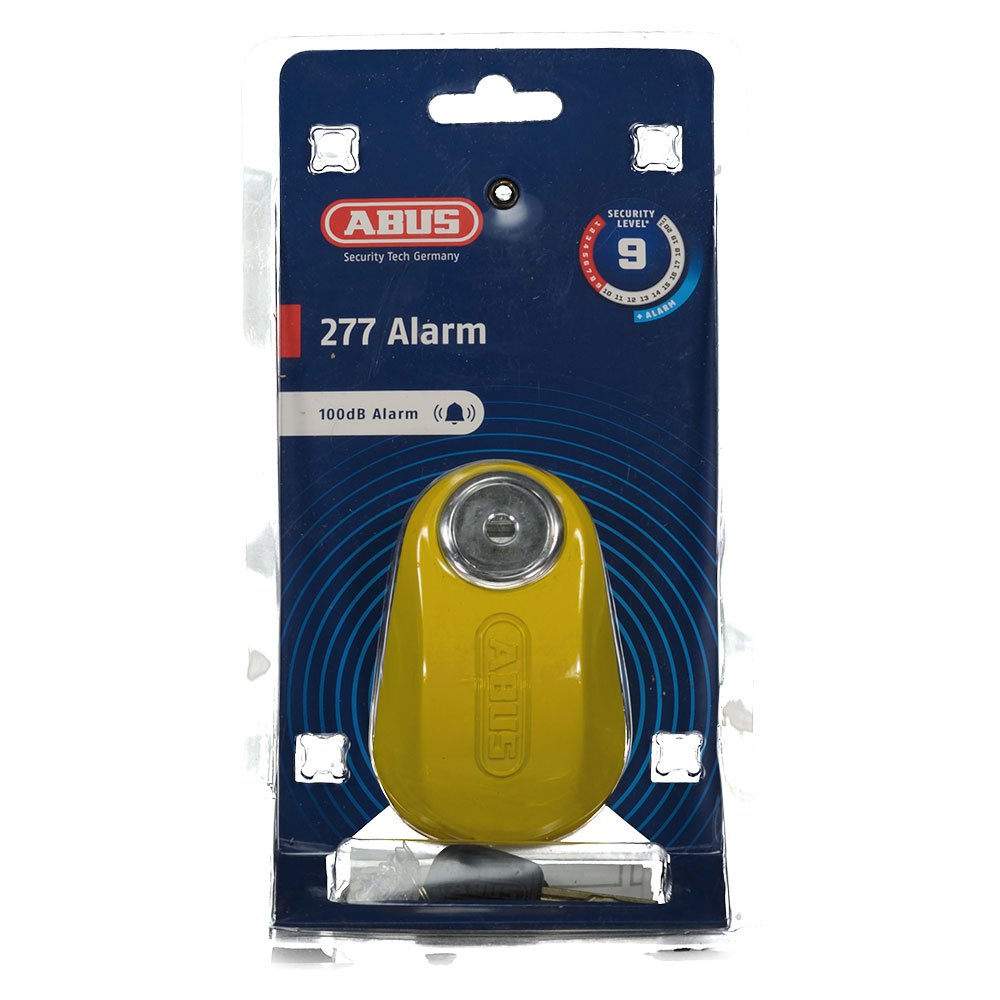 Abus 277A Brake Disc Lock with Alarm Yellow