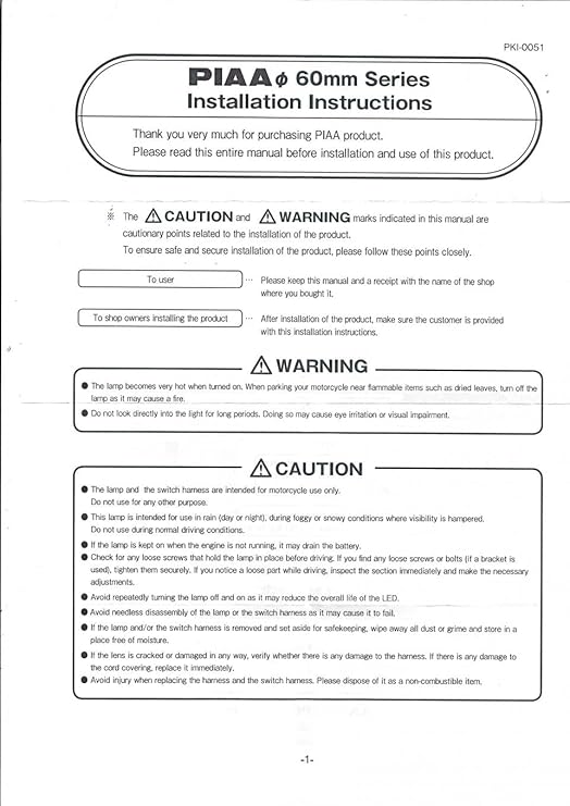 Genuine Yamaha PIAA LED Fog Lights