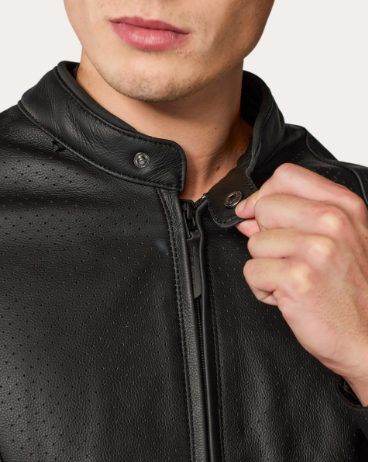 REV'IT! Leather Jacket Quadratic